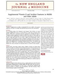 Supplemental Vitamin D And Incident Fractures In Midlife And Older Adults